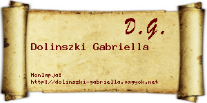 Dolinszki Gabriella névjegykártya